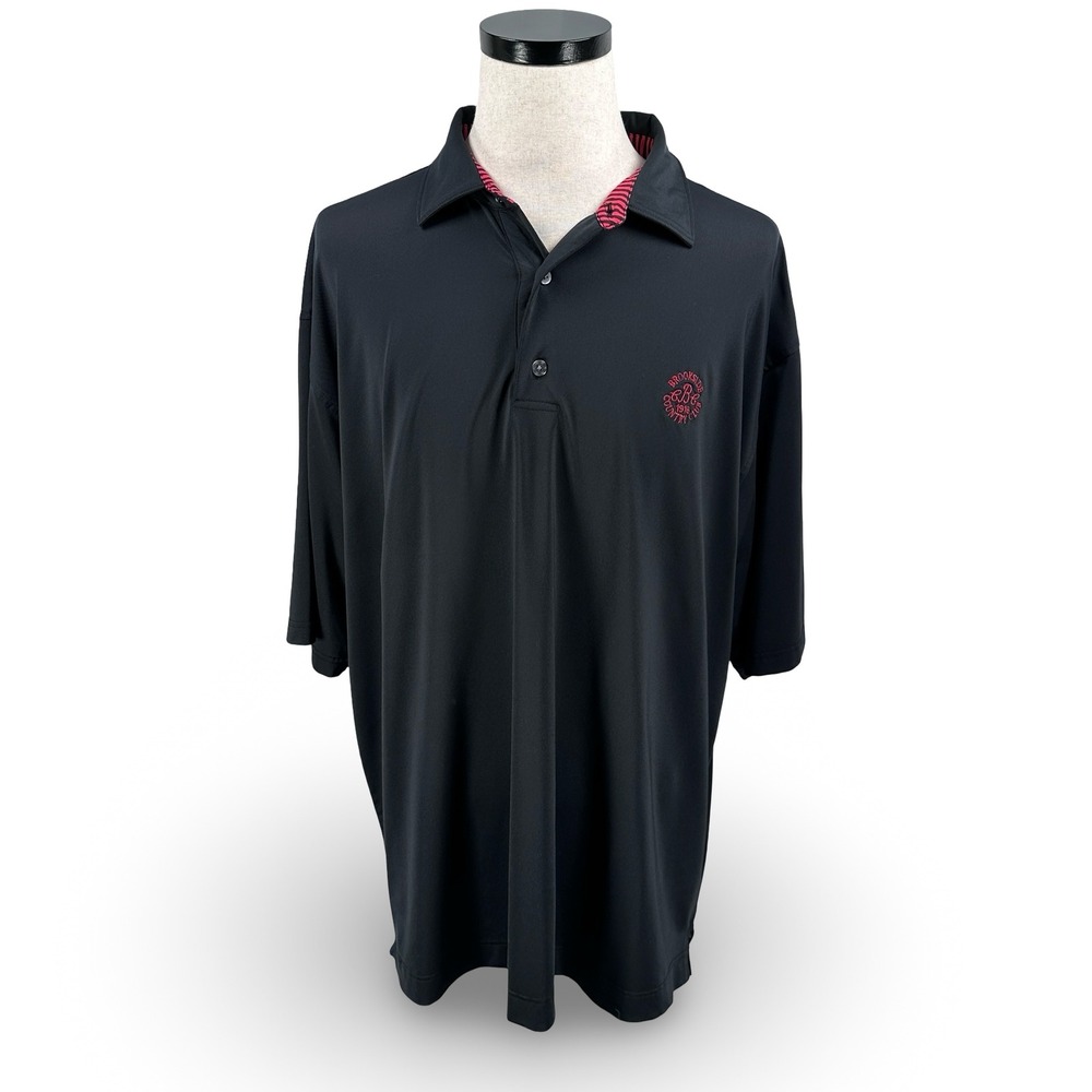 FootJoy ProDry Lisle Mens XXL Black Golf Polo Brookside Country Club Logo Shirt